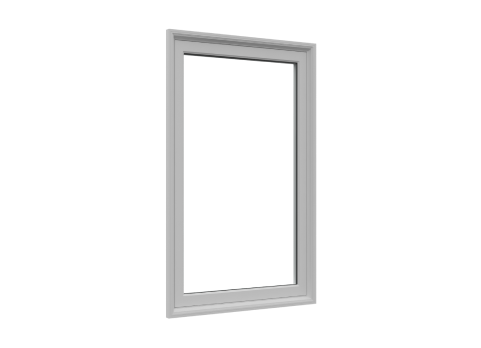 PVC window frame construction
