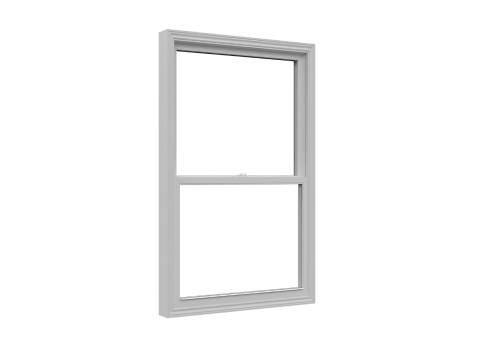PVC double hung window